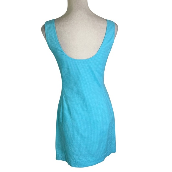 Lilly Pulitzer Embroidered Kirby Dress Sleeveless Zipper Front Shift Size 2 - Picture 4 of 12